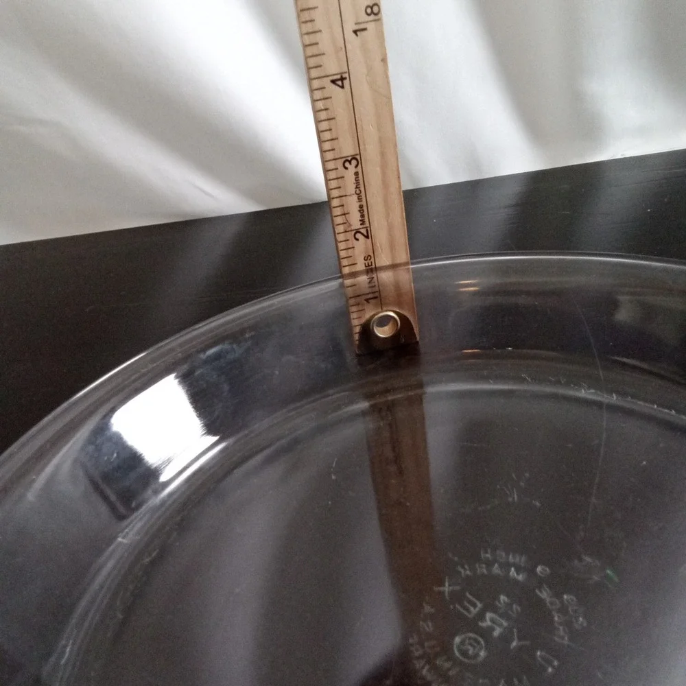 Pyrex 209 Clear Glass 9 Inch Round Pie Plate Vintage Ovenware Made in USA